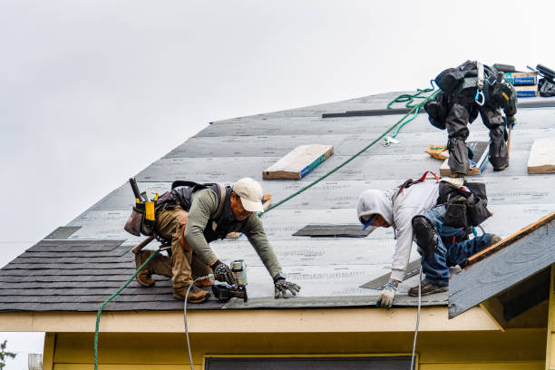 Professional Gutter Installation technician working in Gunnison, UT